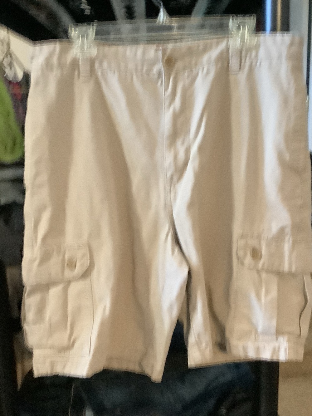 Chaps Men's‎ Cargo Shorts - Beige, heavyweight, great for hiking